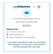 Image of the code for the sign up page